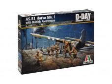 ITALERI AS.51 HORSA Mk.I with BRITISH PARATROOPS 比例 1/72 1356