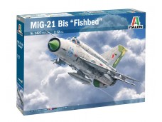 ITALER 1427 - Scala 1 : 72  MiG-21 MIG21 魚床式 Bis ''Fishbed'' 組裝模型 需黏著+上色