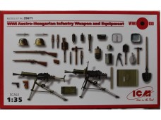 ICM WWI Austro-Hungarian Infantry Weapon and Equipment 1/35 NO.35671