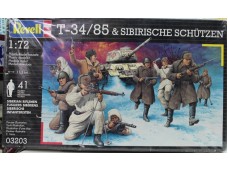 REVELL T-34/85 & Sibirische Schützen 1/72 NO.03203