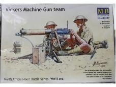 MASTER BOX Vickers Machine Gun team North Africa Desert Battle Series, WW II era 1/35 NO.MB3597