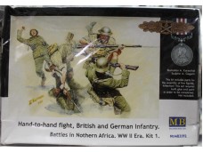 MASTER BOX Hand-to-hand fight, British and German infantry. Battles in Northern Africa. WW II era. Kit 1. 1/35 NO.MB3592