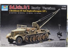 TRUMPETER 小號手 Sd.Kfz.9/1 Early Version Drehkran 6t auf Zugkraftwagen 18t 1/72 NO.07253