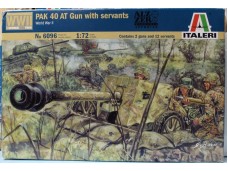 ITALERI German PAK 40 AT Gun with servants 1/72 NO.6096