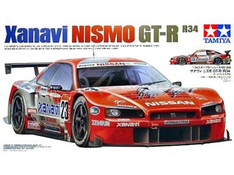 TAMIYA Xanavi Nismo GT-R GT E R34 比例1/24 24268