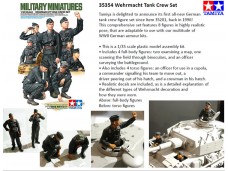 TAMIYA 35354 二戰 德軍 坦克兵 比例 1/35 需黏著上色