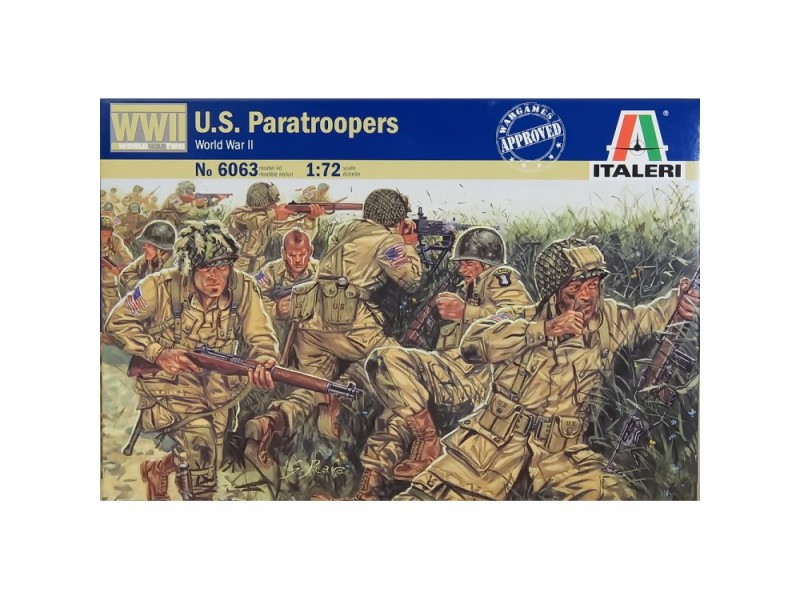 italeri wwii us paratroopers 比例 1/72 6063