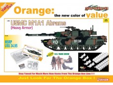 DRAGON 威龍 USMC M1A1 Abrams (Heavy Armor) + U.S. Tank Crew (Orange Series) NO.9125