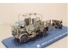 WAR MASTER 二戰英軍車輛BEDFORD QL 拖6磅砲 1/72 部分合金完成品 NO.TK0043