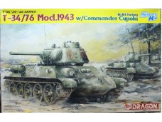 DRAGON 威龍 T-34/76 Mod.43 w/Commander Cupola No.183 Factory NO.6564