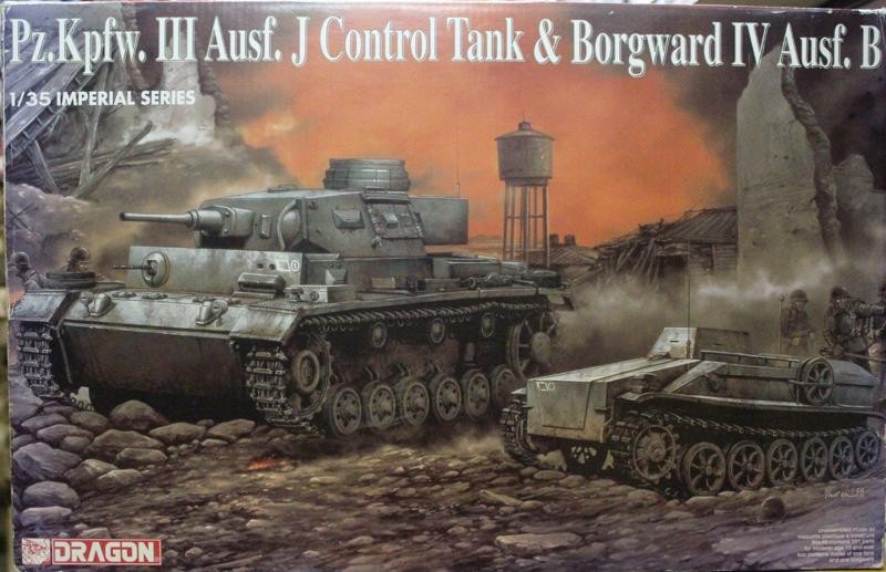 DRAGON 威龍 Pz.Kpfw.III Ausf.J Control Tank & Borgward IV Ausf.B NO.9054